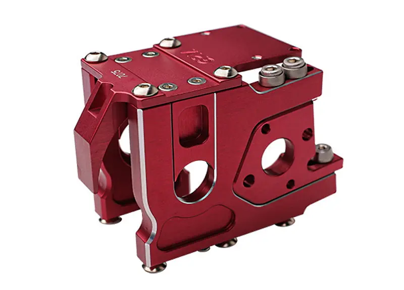Aluminum 7075-T6 Quick Release Motor Base For Traxxas 1/8 4Wd Sledge Monster Truck 95076-4 Upgrades - Red 1