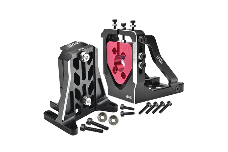 Aluminum 7075-T6 Quick Release Motor Base + Motor Fixing Mount For 1:5 Traxxas X Maxx 6S / X Maxx 8S / Xrt 8S Monster Truck Upgrades - Black 1