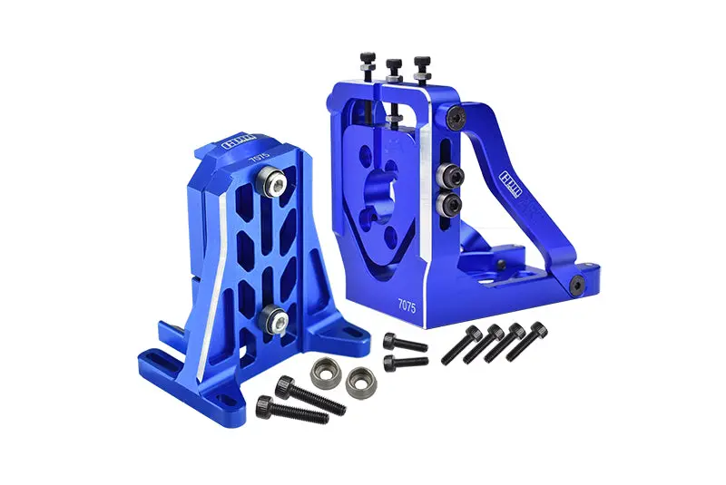 Aluminum 7075-T6 Quick Release Motor Base + Motor Fixing Mount For 1:5 Traxxas X Maxx 6S / X Maxx 8S / Xrt 8S Monster Truck Upgrades - Blue 1