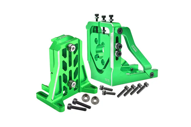 Aluminum 7075-T6 Quick Release Motor Base + Motor Fixing Mount For 1:5 Traxxas X Maxx 6S / X Maxx 8S / Xrt 8S Monster Truck Upgrades - Green 1