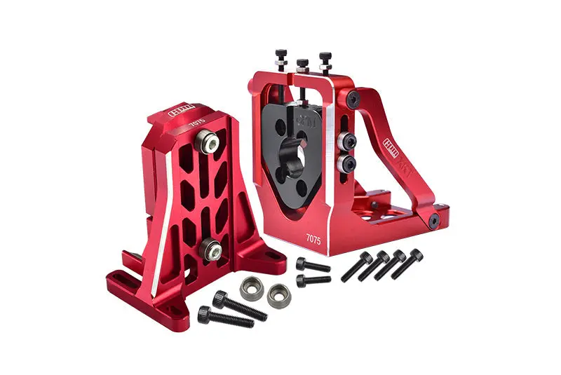 Aluminum 7075-T6 Quick Release Motor Base + Motor Fixing Mount For 1:5 Traxxas X Maxx 6S / X Maxx 8S / Xrt 8S Monster Truck Upgrades - Red 1