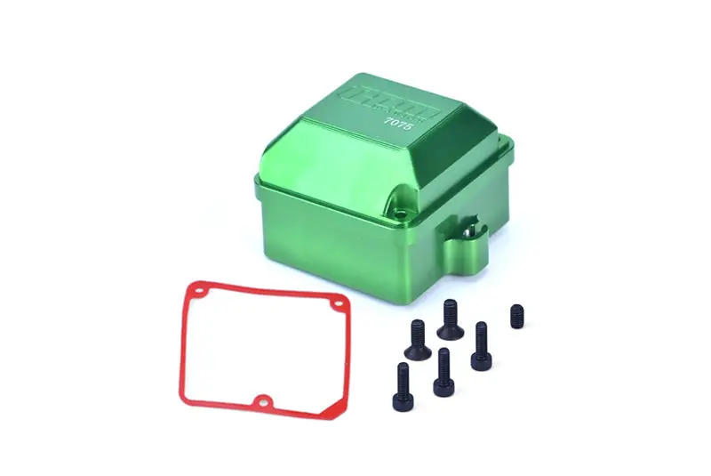 Aluminum 7075-T6 Radio Box Set For Arrma 1:8 Kraton 6S / Electric Talion 6S / Typhon 6S / Notorious 6S / Outcast 6S / 1:7 Mojave 6S / 1:10 Granite Voltage Upgrade Parts - Green 1