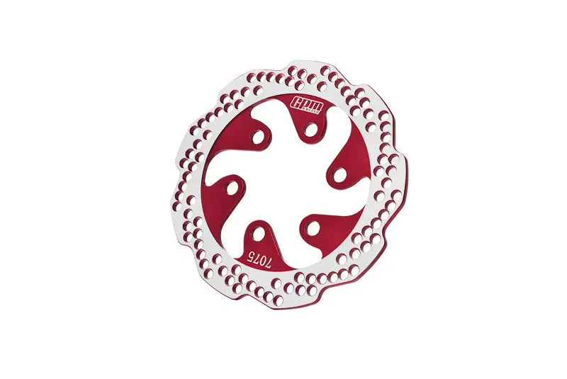 Aluminum 7075-T6 Rear Brake Disk For Losi 1:4 Promoto-Mx Motorcycle Dirtbike Rtr Los06000 Los06002 - Red 1