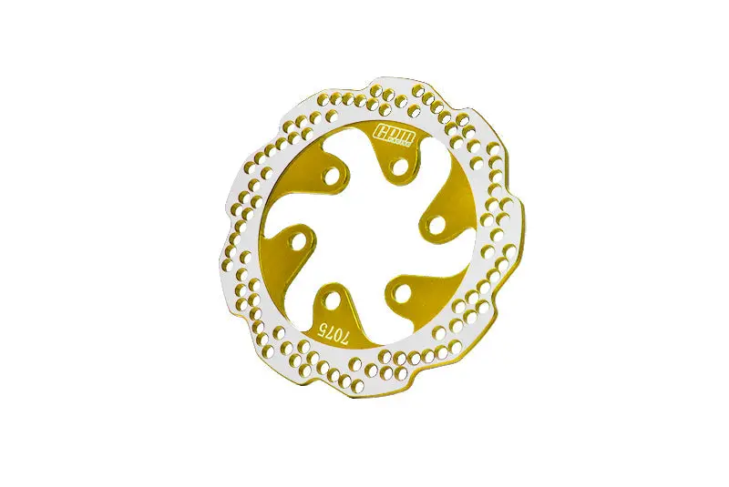 Aluminum 7075-T6 Rear Brake Disk For Losi 1:4 Promoto-Mx Motorcycle Motorbike Rtr Los06000 Los06002 - Gold 1