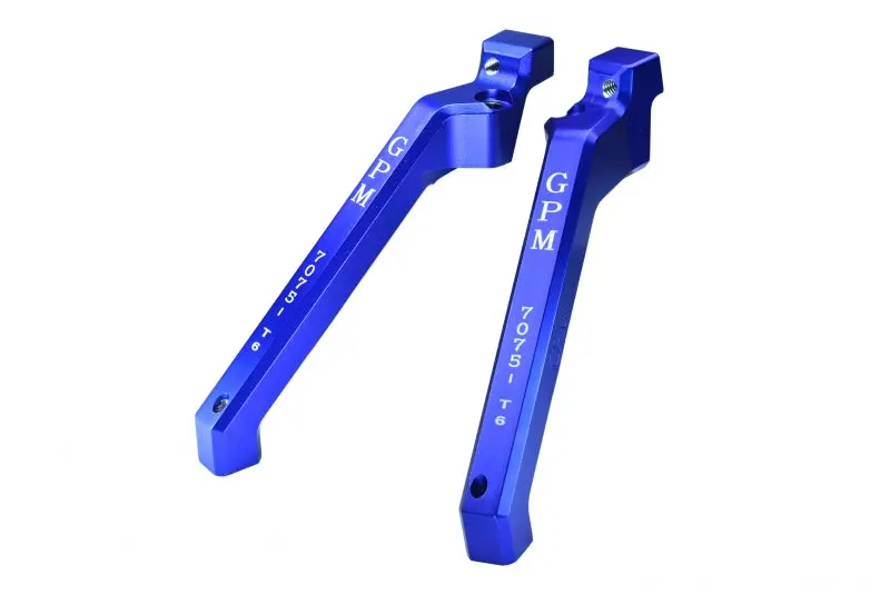 Aluminum 7075-T6 Rear Chassis Brace For Traxxas 1/8 4Wd Sledge Monster Truck 95076-4 - 2Pc Set Blue 1