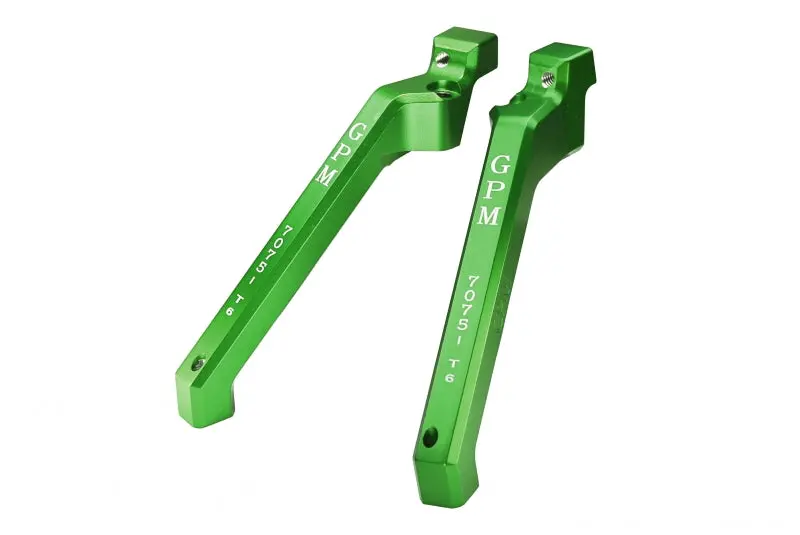 Aluminum 7075-T6 Rear Chassis Brace For Traxxas 1/8 4Wd Sledge Monster Truck 95076-4 - 2Pc Set Green 1