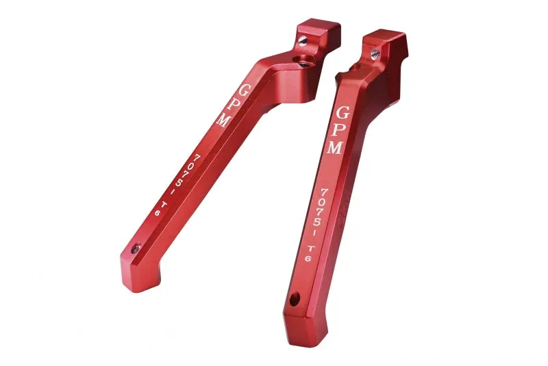 Aluminum 7075-T6 Rear Chassis Brace For Traxxas 1/8 4Wd Sledge Monster Truck 95076-4 - 2Pc Set Red 1