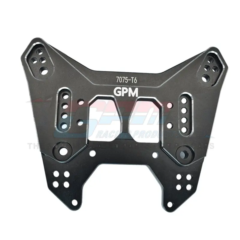 Aluminum 7075-T6 Rear Damper Plate For Arrma 1:7 Fireteam 6S Blx / 1:7 Mojave 6S Blx - 1Pc Set Black 1