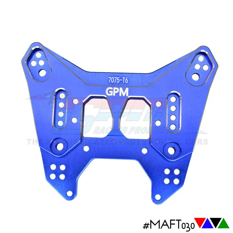 Aluminum 7075-T6 Rear Damper Plate For Arrma 1:7 Fireteam 6S Blx / 1:7 Mojave 6S Blx - 1Pc Set Blue 1