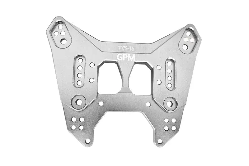 Aluminum 7075-T6 Rear Damper Plate For Arrma 1:7 Fireteam 6S Blx / 1:7 Mojave 6S Blx - 1Pc Set Silver 1