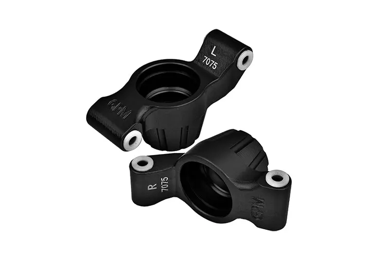 Aluminum 7075-T6 Rear Stub Axle Carriers For Traxxas 1:10 4Wd Maxx 89076-4 / 4Wd Maxx With Widemaxx 89086-4 / 1:8 4Wd Maxx Slash 6S 102076-4 Upgrades - Black 1
