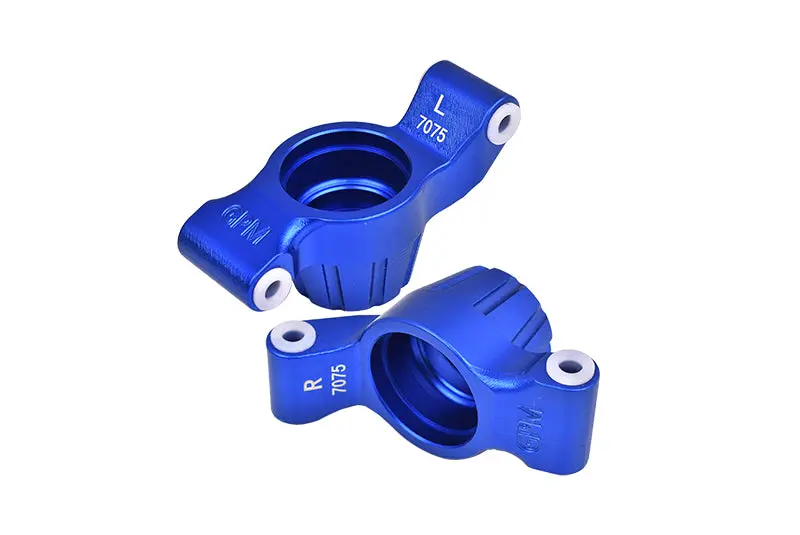 Aluminum 7075-T6 Rear Stub Axle Carriers For Traxxas 1:10 4Wd Maxx 89076-4 / 4Wd Maxx With Widemaxx 89086-4 / 1:8 4Wd Maxx Slash 6S 102076-4 Upgrades - Blue 1