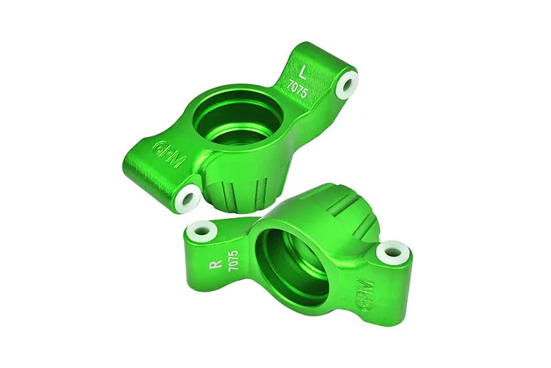 Aluminum 7075-T6 Rear Stub Axle Carriers For Traxxas 1:10 4Wd Maxx 89076-4 / 4Wd Maxx With Widemaxx 89086-4/1:8 4Wd Maxx Slash 6S 102076-4 Upgrades - Green 1