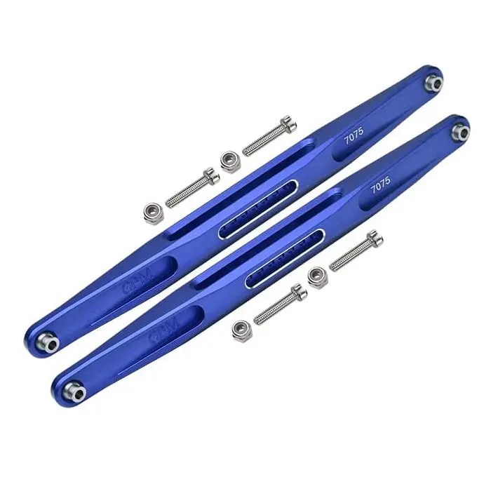 Aluminum 7075-T6 Rear Trailing Arm Lower Links For Traxxas 1:7 Unlimited Desert Racer Udr Pro-Scale 4X4 (#85076-4) Upgrades - Blue 1