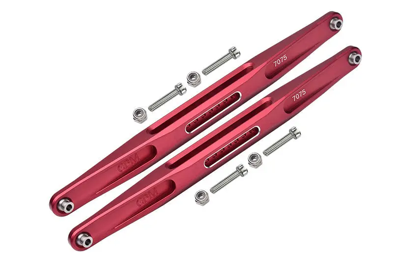 Aluminum 7075-T6 Rear Trailing Arm Lower Links For Traxxas 1:7 Unlimited Desert Racer Udr Pro-Scale 4X4 (#85076-4) Upgrades - Red 1