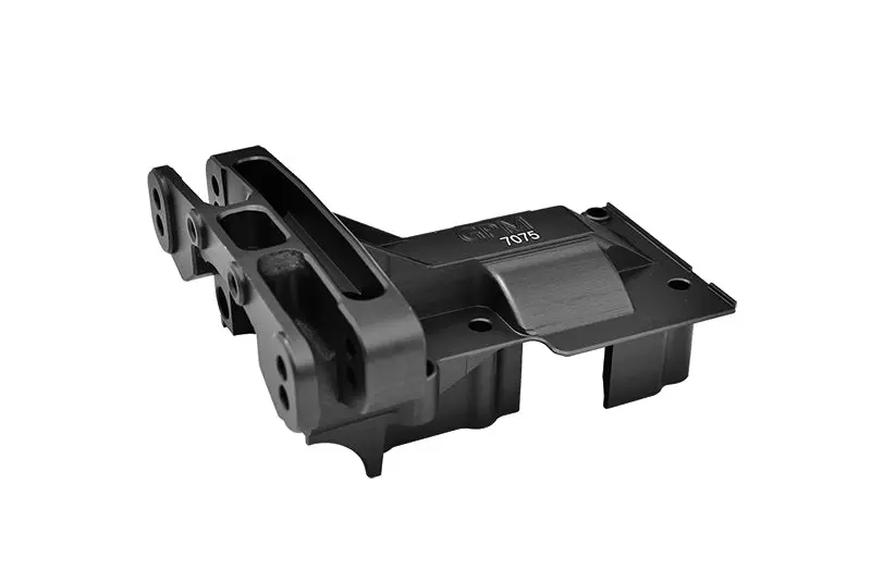 Aluminum 7075-T6 Rear Upper Bulkhead For 1:5 Traxxas X Maxx 8S 77086-4 / Xrt 8S 78086-4 Monster Truck Upgrades - Black 1
