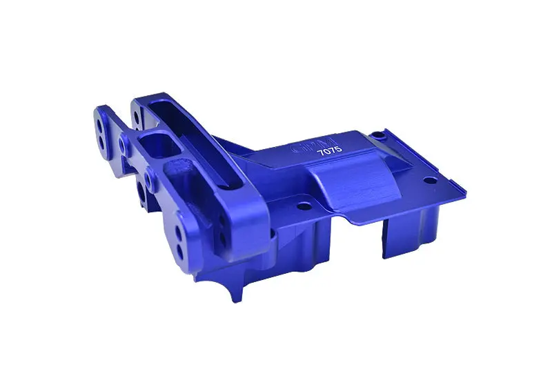 Aluminum 7075-T6 Rear Upper Bulkhead For 1:5 Traxxas X Maxx 8S 77086-4 / Xrt 8S 78086-4 Monster Truck Upgrades - Blue 1
