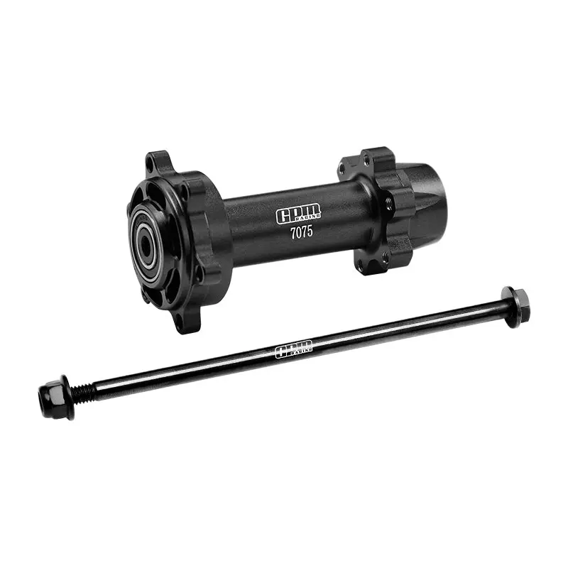 Aluminum 7075-T6 Rear Wheel Hub Hex (Enlarged Inner Bearing) For Losi 1:4 Promoto-Mx Motorcycle Motorbike Rtr Los06000 Los06002 Upgrades - Black 1