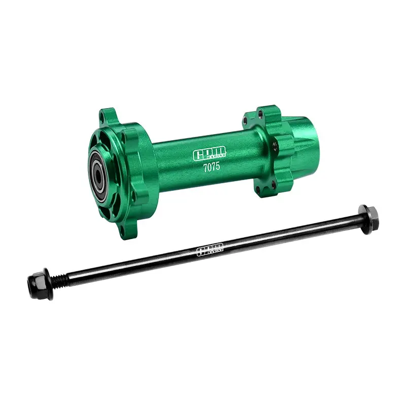 Aluminum 7075-T6 Rear Wheel Hub Hex (Enlarged Inner Bearing) For Losi 1:4 Promoto-Mx Motorcycle Motorbike Rtr Los06000 Los06002 Upgrades - Green 1
