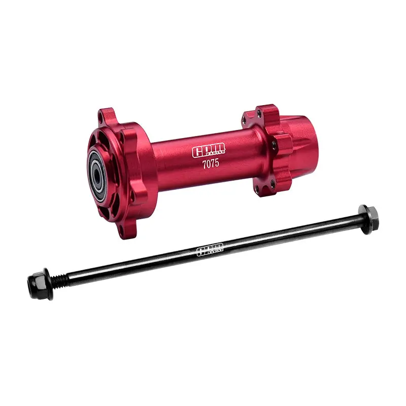 Aluminum 7075-T6 Rear Wheel Hub Hex (Enlarged Inner Bearing) For Losi 1:4 Promoto-Mx Motorcycle Motorbike Rtr Los06000 Los06002 Upgrades - Red 1