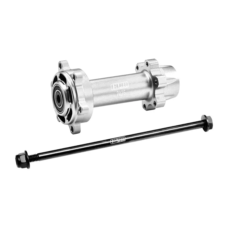 Aluminum 7075-T6 Rear Wheel Hub Hex (Enlarged Inner Bearing) For Losi 1:4 Promoto-Mx Motorcycle Motorbike Rtr Los06000 Los06002 Upgrades - Silver 1