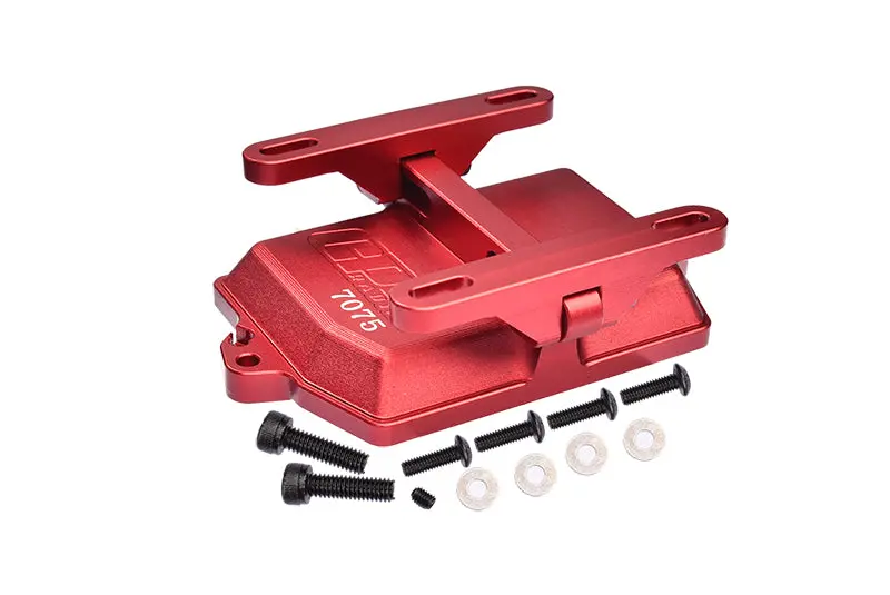 Aluminum 7075-T6 Receiver Box Cover With Electric Adjustment Bracket For 1:5 Traxxas X Maxx 6S / X Maxx 8S / Xrt 8S Monster Truck Upgrades - Red 1