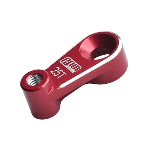 Aluminum 7075-T6 Servo Horn 25T For Traxxas 1:18 Trx4m Ford Bronco Crawler 97074-1 / Trx4m Land Rover Defender 97054-1 / Trx4m K10 High Trail Crawler 97064-1 Upgrades - Red 1