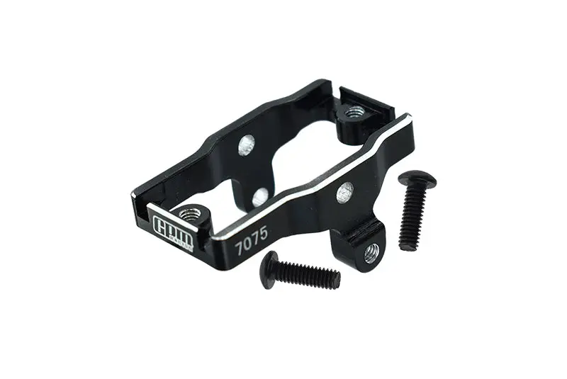 Aluminum 7075-T6 Servo Mount For Traxxas 1:18 Trx4m Ford Bronco Crawler 97074-1 / Trx4m Land Rover Defender 97054-1 / Trx4m K10 High Trail Crawler 97064-1 Upgrades - Black 1
