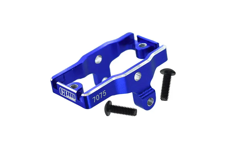 Aluminum 7075-T6 Servo Mount For Traxxas 1:18 Trx4m Ford Bronco Crawler 97074-1 / Trx4m Land Rover Defender 97054-1 / Trx4m K10 High Trail Crawler 97064-1 Upgrades - Blue 1