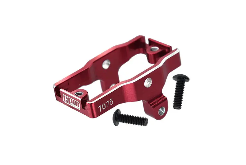 Aluminum 7075-T6 Servo Mount For Traxxas 1:18 Trx4m Ford Bronco Crawler 97074-1 / Trx4m Land Rover Defender 97054-1 / Trx4m K10 High Trail Crawler 97064-1 Upgrades - Red 1