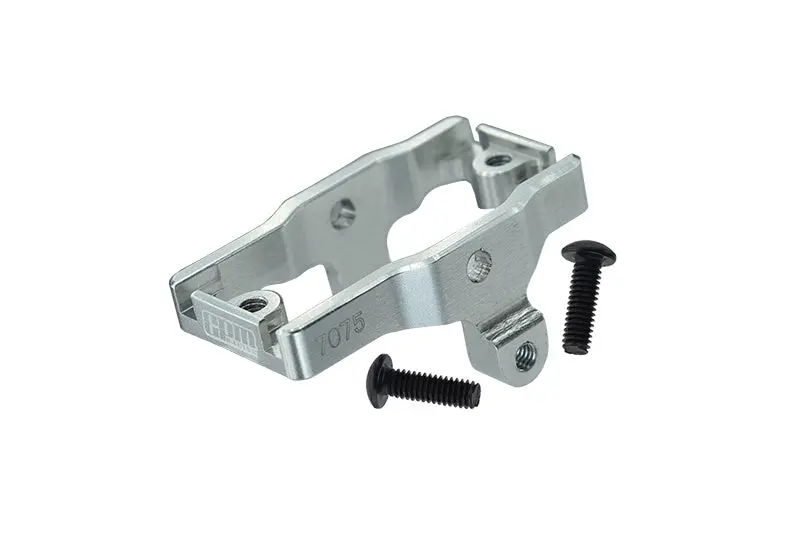 Aluminum 7075-T6 Servo Mount For Traxxas 1:18 Trx4m Ford Bronco Crawler 97074-1 / Trx4m Land Rover Defender 97054-1 / Trx4m K10 High Trail Crawler 97064-1 Upgrades - Silver 1