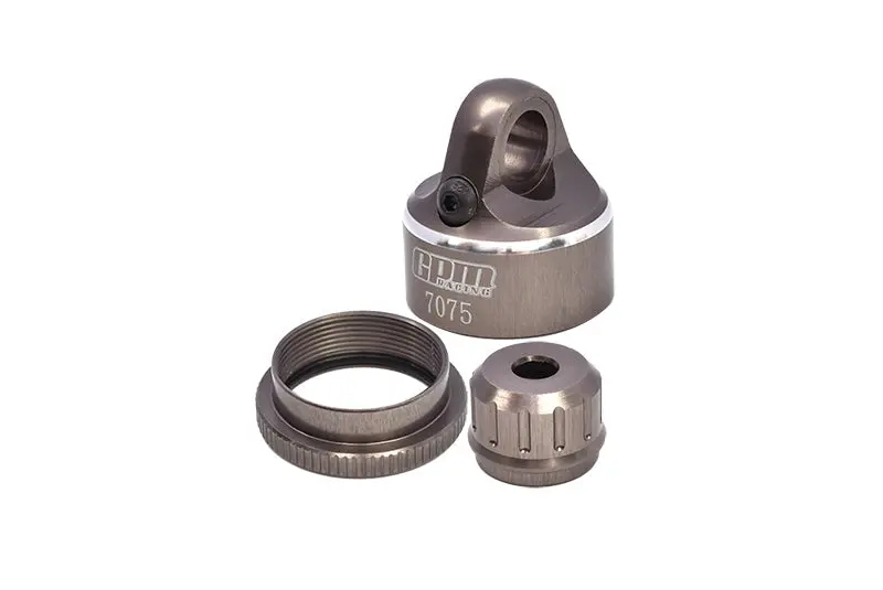 Aluminum 7075-T6 Shock Cap Set For Losi 1:4 Promoto-Mx Motorcycle Motorbike Rtr Los06000 Los06002 Upgrades - Titanium 1