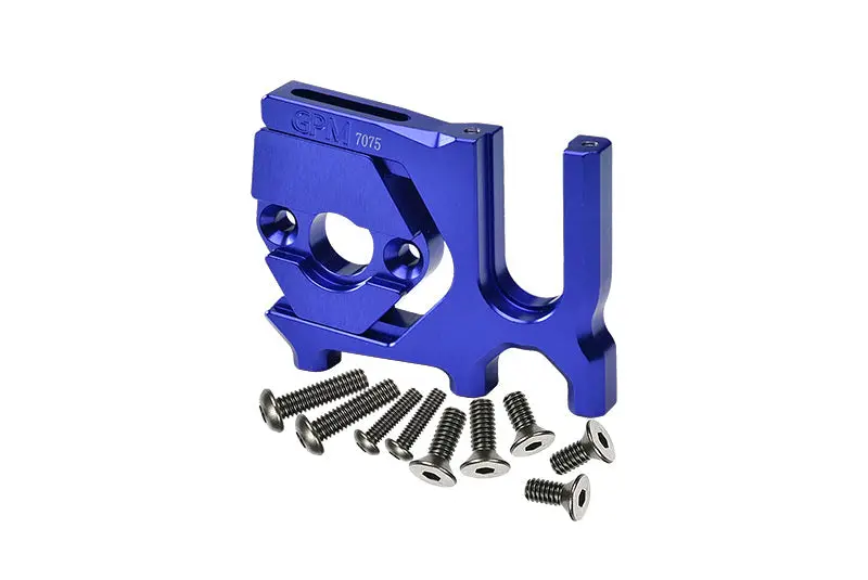 Aluminum 7075-T6 Sliding Motor Mount For Arrma 1:7 And 1:8 R/C Car And Truck - Blue 1