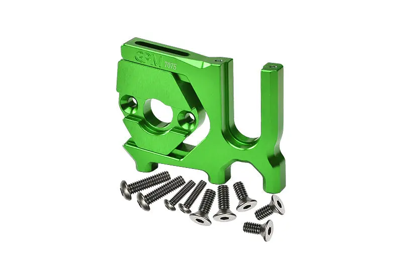 Aluminum 7075-T6 Sliding Motor Mount For Arrma 1:7 And 1:8 R/C Car And Truck - Green 1