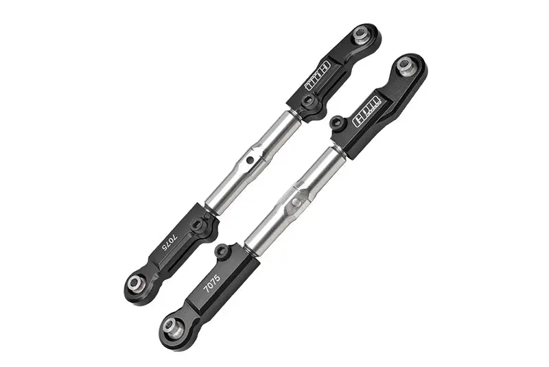 Aluminum 7075-T6 + Stainless Steel Front Camber Links For Traxxas 1/8 4Wd Sledge Monster Truck 95076-4 Upgrades - Black 1