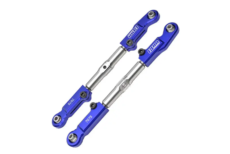 Aluminum 7075-T6 + Stainless Steel Front Camber Links For Traxxas 1/8 4Wd Sledge Monster Truck 95076-4 Upgrades - Blue 1