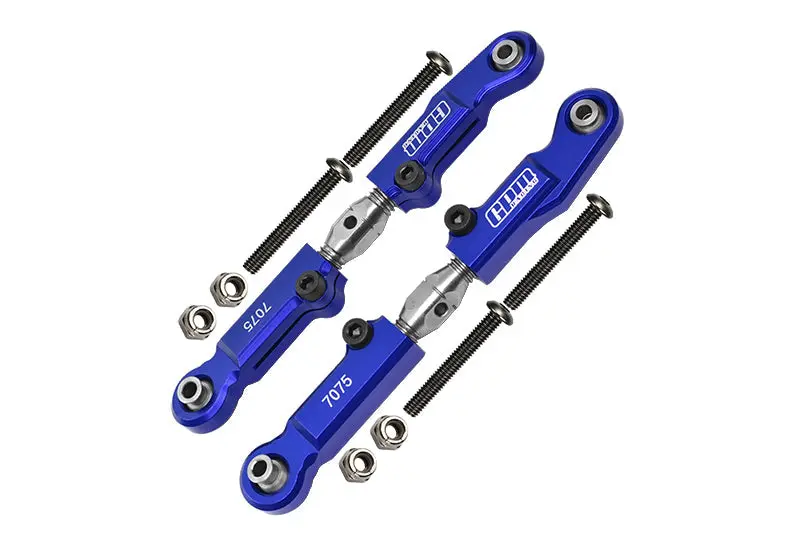 Aluminum 7075-T6 + Stainless Steel Rear Camber Links For Arrma 1:7 Limitless All-Road / Imitless V2 / Infraction 6S / Infraction 6S V2 / Felony 6S / 1:8 Typhon 6S / Typhon 6S V5 - Blue 1