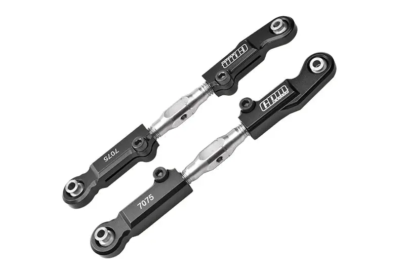 Aluminum 7075-T6 + Stainless Steel Rear Camber Links For Arrma 1:7 Mojave 6S Blx / Mojave 6S V2 Blx Desert Truck Upgrades - Black 1