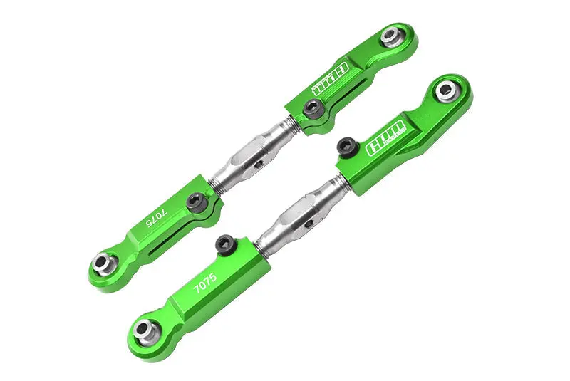 Aluminum 7075-T6 + Stainless Steel Rear Camber Links For Arrma 1:7 Mojave 6S Blx / Mojave 6S V2 Blx Desert Truck Upgrades - Green 1
