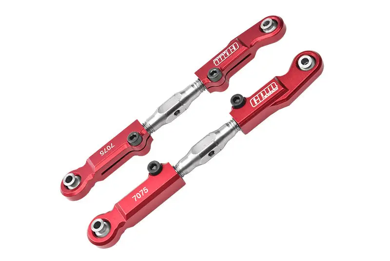 Aluminum 7075-T6 + Stainless Steel Rear Camber Links For Arrma 1:7 Mojave 6S Blx / Mojave 6S V2 Blx Desert Truck Upgrades - Red 1