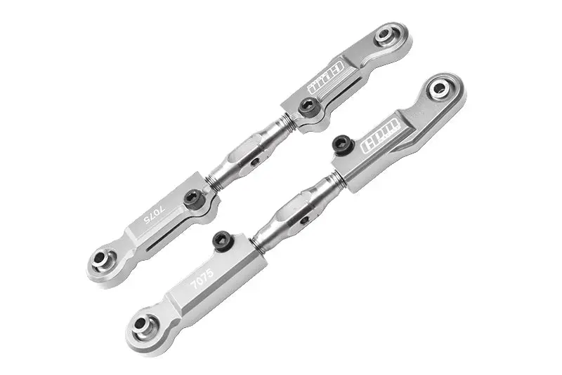 Aluminum 7075-T6 + Stainless Steel Rear Camber Links For Arrma 1:7 Mojave 6S Blx / Mojave 6S V2 Blx Desert Truck Upgrades - Silver 1