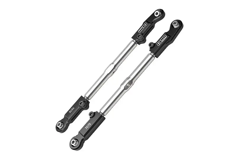 Aluminum 7075-T6 + Stainless Steel Rear Camber Links For Traxxas 1/8 4Wd Sledge Monster Truck 95076-4 Upgrades - Black 1