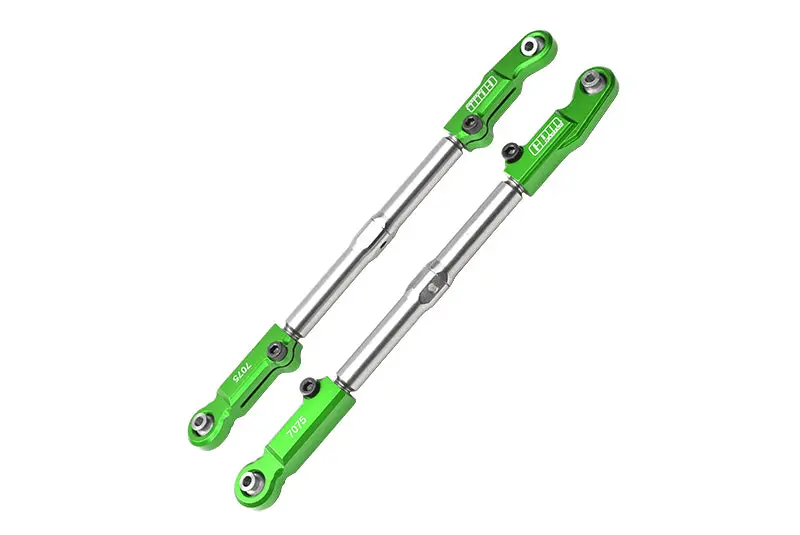 Aluminum 7075-T6 + Stainless Steel Rear Camber Links For Traxxas 1/8 4Wd Sledge Monster Truck 95076-4 Upgrades - Green 1