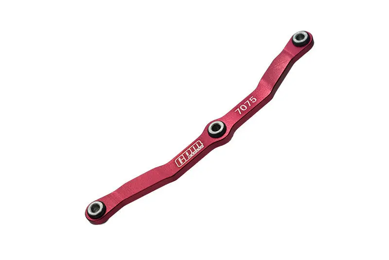 Aluminum 7075-T6 Steering Link Rod For Traxxas 1:18 Trx4m Ford Bronco Crawler 97074-1 / Trx4m Land Rover Defender 97054-1 / Trx4m K10 High Trail Crawler 97064-1 Upgrades - Red 1