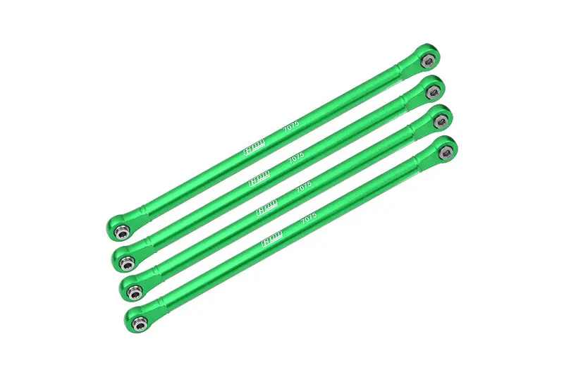 Aluminum 7075-T6 Upper Link Bar Set For Losi 1:8 Lmt 4Wd Solid Axle Monster Truck Los04022 / Son-Uva Digger Los04021 Upgrades - Green 1