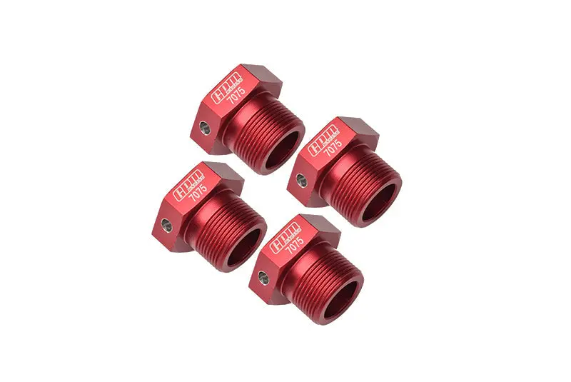 Aluminum 7075-T6 Wheel Hex For Arrma 1:5 4Wd Kraton 8S Blx / Outcast 8S Blx / Kraton Exb / Outcast Exb Upgrades - Red 1