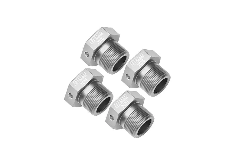 Aluminum 7075-T6 Wheel Hex For Arrma 1:5 4Wd Kraton 8S Blx / Outcast 8S Blx / Kraton Exb / Outcast Exb Upgrades - Silver 1