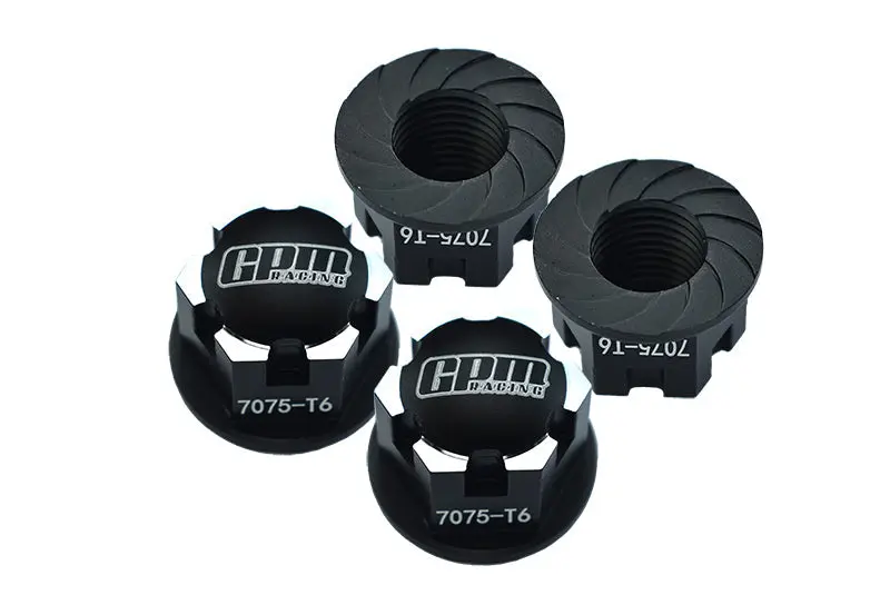 Aluminum 7075-T6 Wheel Lock For Traxxas 1:10 E-Revo 2.0 Vxl-86086-4 / Maxx With Widemaxx-89086-4 / 1:8 4Wd Sledge-95076-4 Monster Truck Upgrades - Black 1
