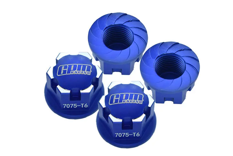 Aluminum 7075-T6 Wheel Lock For Traxxas 1:10 E-Revo 2.0 Vxl-86086-4 / Maxx With Widemaxx-89086-4 / 1:8 4Wd Sledge-95076-4 Monster Truck Upgrades - Blue 1