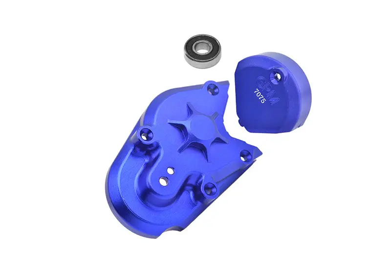 Aluminum 7075 Transmission Housing For Losi 1:4 Promoto Mx Motorcycle Dirt Bike Rtr Fxr Los06000 Los06002 Upgrade Parts - Blue 1